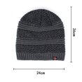 thumbnail image 2 of ZQUUVOU Men's Striped Slouch Beanie Winter Fall Warm Skull Cap Hat Oversize Beanie Knit Crochet Cap for Cold Weather Black B, 2 of 4
