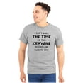 thumbnail image 3 of Funny No Time or Crayons to Explain Plus Size Crewneck Graphic Tee Shirt Brisco Brands 2X, 3 of 6