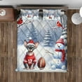 thumbnail image 4 of Hello Winter Sphynx Football Snowman Welcome Snowy Morning Quilt Bedding Set Cat Lover Kitten Owner Gifts Idea 1 Blanket Bed Cover 2 Pillowcases - 01012, 4 of 5