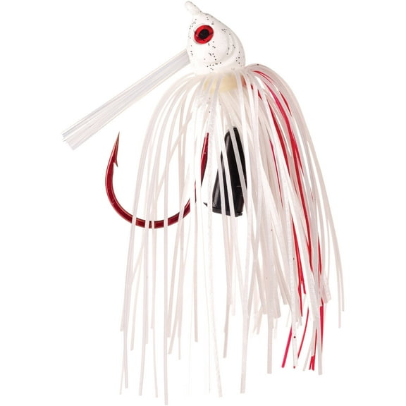 Strike King Premier Pro-Model Jig 3/8oz Spinnerbait White Silver Flake Bass Jig