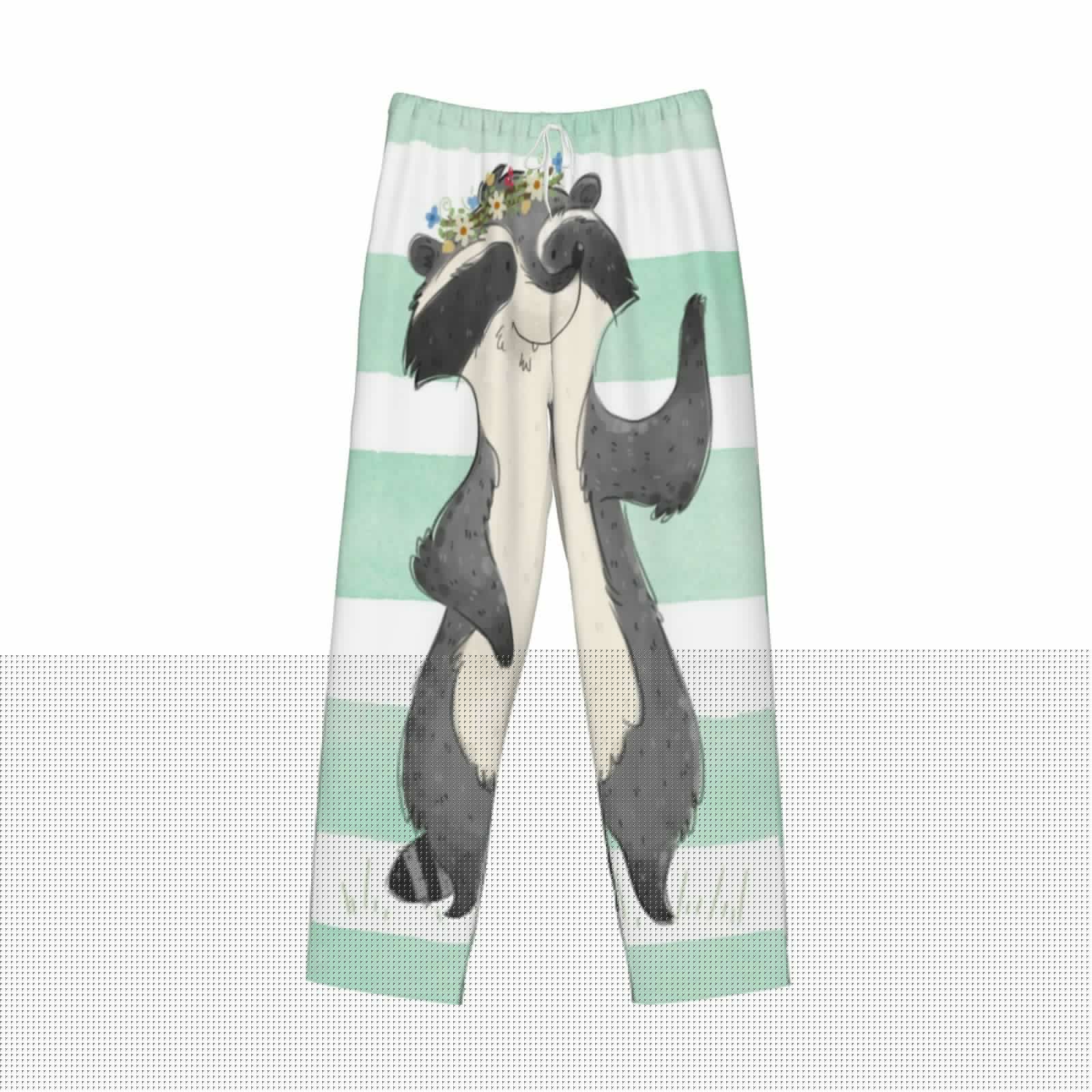 thumbnail image 4 of Bingfone Cute Raccoon Mens All Over Print Sleep Pajama Pants-Small, 4 of 9