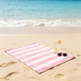 thumbnail image 6 of Oversized Beach Towel 30x59 Inch Sand Free Quick Dry Microfiber Striped Cabana Towel for Beach Pool and Summer Vacation, 6 of 7