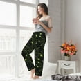 thumbnail image 6 of Halloween Pajama Pants Women, halloween green spiderweb cobweb Halloween Costumes Sweatpants Soft Sleep Lounge Pants, Casual PJ Bottoms Pants with Pockets, 6 of 7