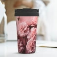 thumbnail image 6 of Honeii Delicate Pink Carnations Print Travel Coffee Mug Insulated Coffee Cup with Leakproof Lid, Coffee Tumbler, Reusable Coffee Cups with Seal Lid, 6 of 8