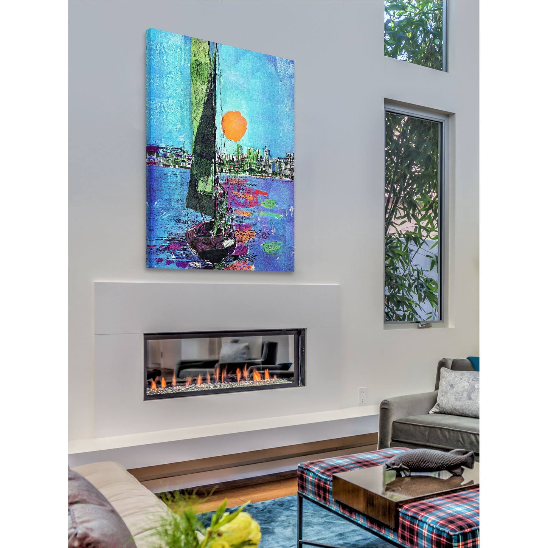 Marmont Hill "Blue Sky" Painting Print on Canvas