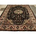 thumbnail image 1 of Excellent Hot Brownie Choco Medallion Rectangle Area Rug Wool Silk Hand Knotted Carpet (6 X 4)', 1 of 9