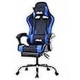 thumbnail image 3 of PayLessHere Ergonomic Racing Desk Chair Computer Chair Gaming Chair with Footrest Lumbar Support Headrest Armrest Task Rolling Swivel Ergonomic E-Sports Adjustable PC Gamer Chair, White, 3 of 4