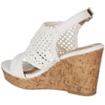 thumbnail image 5 of Jellypop Womens Hestia Wedge Sandals 6 Natural, 5 of 6
