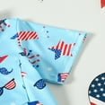 thumbnail image 6 of XFHLMJFF T-Shirt Tops For Boys Comfy Short Sleeve Toddler Girls Independent Day American Flag 4 Of July Kids With Pocket Leisure Tee, 6 of 7