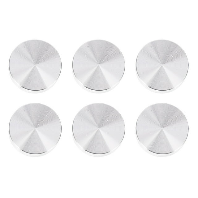 ColoMX 6 unids aluminio aleación círculo disco de vidrio tapas adaptador discos de aluminio para mesas de té