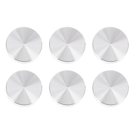 

6pcs Aluminum Alloy Circle Disc Glass Tops Adapter Aluminum Discs for Tea Tables