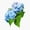 1pcs, variant on Blue Hydrangea file Botanical Art Vinyl Decal Sticker