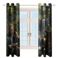thumbnail image 3 of Waterfall Window Curtain Panels Grommet Blackout Curtains Blackout Curtains for Living Room, 3 of 7