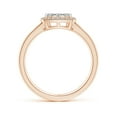 thumbnail image 2 of ANGARA Natural Cushion Composite Diamond Halo Ring in 14K Rose Gold for Women (Size-3.6mm| Color-K| Clarity-I3) | April Birthstone, Anniversary, Jewelry Gift for Women | Natural Diamond Ring, 2 of 8