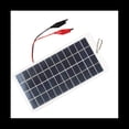 thumbnail image 1 of Panel Solar de Polisilicio de 5W 12V el Panel de Carga Impermeable PortáTil para Exteriores con Clips Puede Cargar la BateríA de 9-12V, 1 of 5