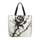 thumbnail image 1 of Fotbe Black And White Rose Bolsa Tote con Estampado para Mujer, Bolsos con Cremallera, Bolsa de Hombro Casual de Gran Capacidad con Bolsillos Internos, 1 of 7