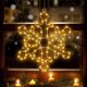 thumbnail image 5 of Guirnalda de luces navideñas con copos de nieve | Luces LED decorativas blancas | Diseño de copos de nieve de plástico | Decoración festiva para interiores | Iluminación para fiestas en bares y, 5 of 6