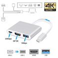 thumbnail image 4 of Adaptador YONGSHENG 3 en 1 Tipo C Hdmi Usb 3.0 4K de Aleación de Aluminio, 4 of 4