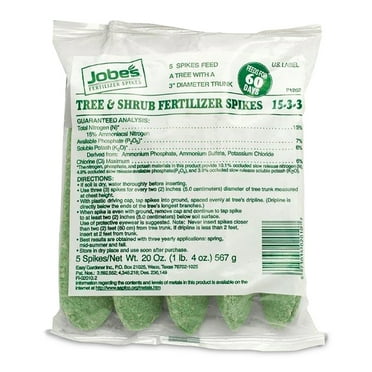 Jobe's Slow Release Tree and Shrub Fertilizer Spikes, 5 Count