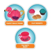 Kid Connection Flamingo Pretend Play Tea Set, 17 Pieces