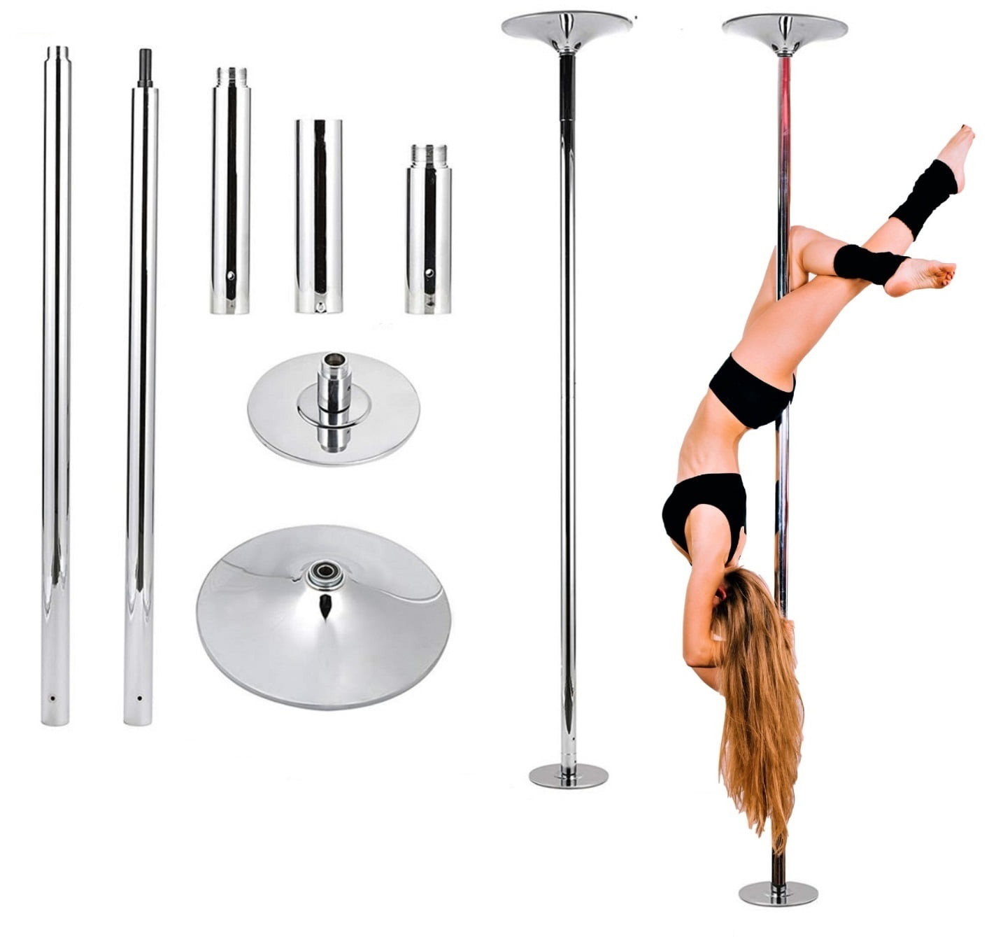 X Dance Professional Dance Pole Fitness Exercise Spinning & Static