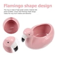 thumbnail image 4 of 1 taza de cerámica para cóctel, con forma de flamenco, elegante y elegante (rosa)., 4 of 4