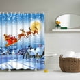 thumbnail image 1 of Coxeer Rideau de Douche de Noël Coloré Imperméable Rideau de Salle de Bain, 1 of 2