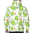 thumbnail image 7 of Wukai Kawaii Avocado Print Men Hoodies Fleece Sweatshirts Long Sleeve Sweaters Pullover Fall Outfits Winter Clothes-Large, 7 of 7