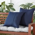 thumbnail image 2 of Sunbrella 20 in. Square Outdoor Throw Pillow (2-Pack) - Canvas Navy, 2 of 6