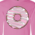 thumbnail image 4 of Inktastic Pink Donut, Donut Frosting, Donut Icing, Glaze Long Sleeve T-Shirt, 4 of 5