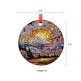thumbnail image 5 of Cherry Blossom Ornament Suncatcher  Mount Fuji with Sunrise and Sakura Trees  Round Japanese Window Hanging Spring Decor, 2025, Holiday Decoration, 2025, Seasonal Holiday, 5 of 5