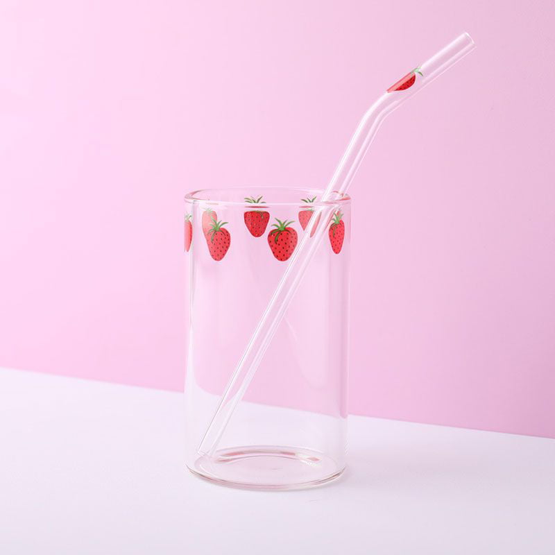Reusable Glass Straws With Flower Shatter Resistant Drinking Straws For Hot  Cold Drinks Cocktail Milkshake Juice - AliExpress