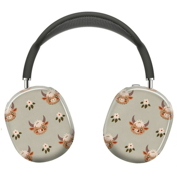 Protective Cover for AirPods Max Highland Cow =4 Headphones Aesthetic Print Snap On Cases