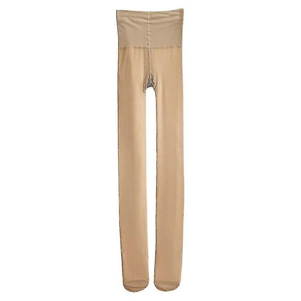 Tights Women Fake Translucent Fce Lined Elastic Leggings W Sheer Warm Slim Stretchy Stoing Pants