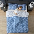 thumbnail image 3 of Virtu Comforter Sets, All Season Lightweight Botanical Twin Comforter Set, 2-Pc Bedding Sets, Slate Blue/Cloud Stone, 3 of 8