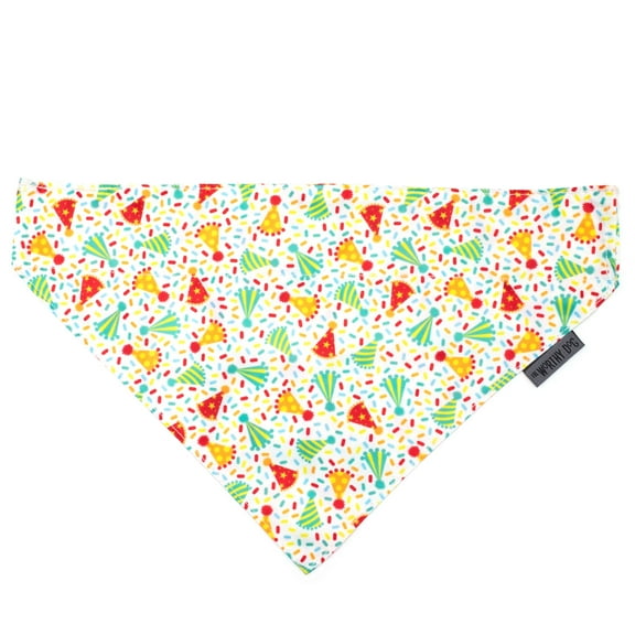 The Worthy Dog Celebrate Slide-On Bandana Collar Accessory