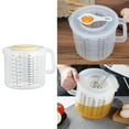 thumbnail image 2 of EIGTHTAIL 2.5L Baking Measuring Cup Scale Mixing Bowl with Lid Transparent Plastic Mixing Cup, 2 of 21