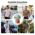 thumbnail image 5 of Disketp Floating Colorful Cereal for Men's Polo Shirts Short Sleeve Golf Shirt for Men Athletic Short Sleeve-Large, 5 of 6