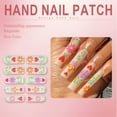 thumbnail image 5 of RAGUPEL 24Pcs Glue on Nails for Women,Heart and Flower Pattern Square Nails,Matte Stick on Nails,Long Nails for Photography,Stage and Red Carpet,Style1, 5 of 7
