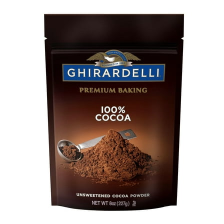 Pack of 6, Ghirardelli 100% Unsweetened Ground Cocoa, 8 oz
