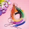thumbnail image 2 of kurtrusly Exquisite Wallet Elastic Spring Straps Metal Plastic Key Chain Clip Cord Fashionable Handheld Rope Man-carried Lanyard Colorful 1Set, 2 of 6
