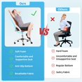 thumbnail image 4 of Cojín TranquilRelax grande de espuma suave para silla de oficina, 4 of 6