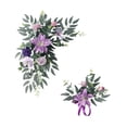 thumbnail image 4 of 2 piezas de flores artificiales para arco de boda, guirnaldas florales, regalos de granja, centros de mesa Púrpura, 4 of 9