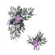 thumbnail image 4 of 2 piezas de flores artificiales para arco de boda, guirnalda floral de seda. Púrpura, 4 of 9