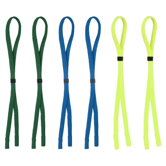 Uxcell 6pcs Glasses Strap Adjustable Nylon Eyeglasses String Unisex Cords, 3 Colors