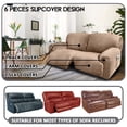 thumbnail image 2 of Sofá reclinable extra ancho ULTICOR de 2 plazas Slipcover, color arena, 2 of 7