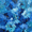 Abstract Blue Floral Impasto, variant on UXIEQU Vintage Floral Bouquet Canvas Wall Art 15.75x11.81 Inches