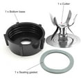 thumbnail image 1 of MEGICOT 6 Fins Blade Compatible with Oster Osterizer Blender with 5 Ribs Bottom Base Sealing Gasket, Extractor Blade Replacement Parts, 1 of 5