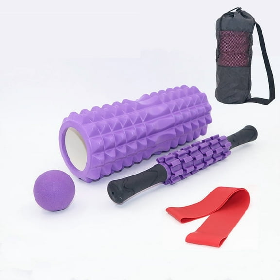 Foam roller for muscle relaxation, yoga bar, exercise roller, roller for legs, Langya massage set