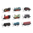 thumbnail image 3 of SHISUYAN 4 Pcs Voitures Jouets en Alliage Rétro Train à Vapeur Modèle à Rétrofriction Ensemble de Jouets pour Garçons Cadeaux (Bleu Ciel), 3 of 8